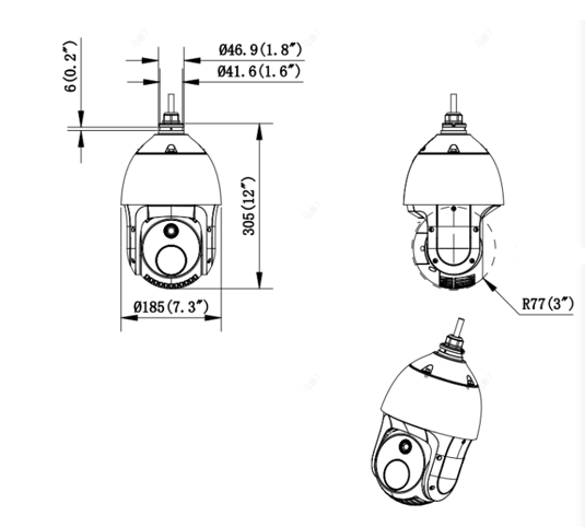 DS-2TD4228-10/W产品尺寸