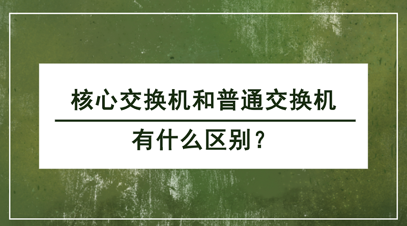 核心交换机和普通交换机的区别