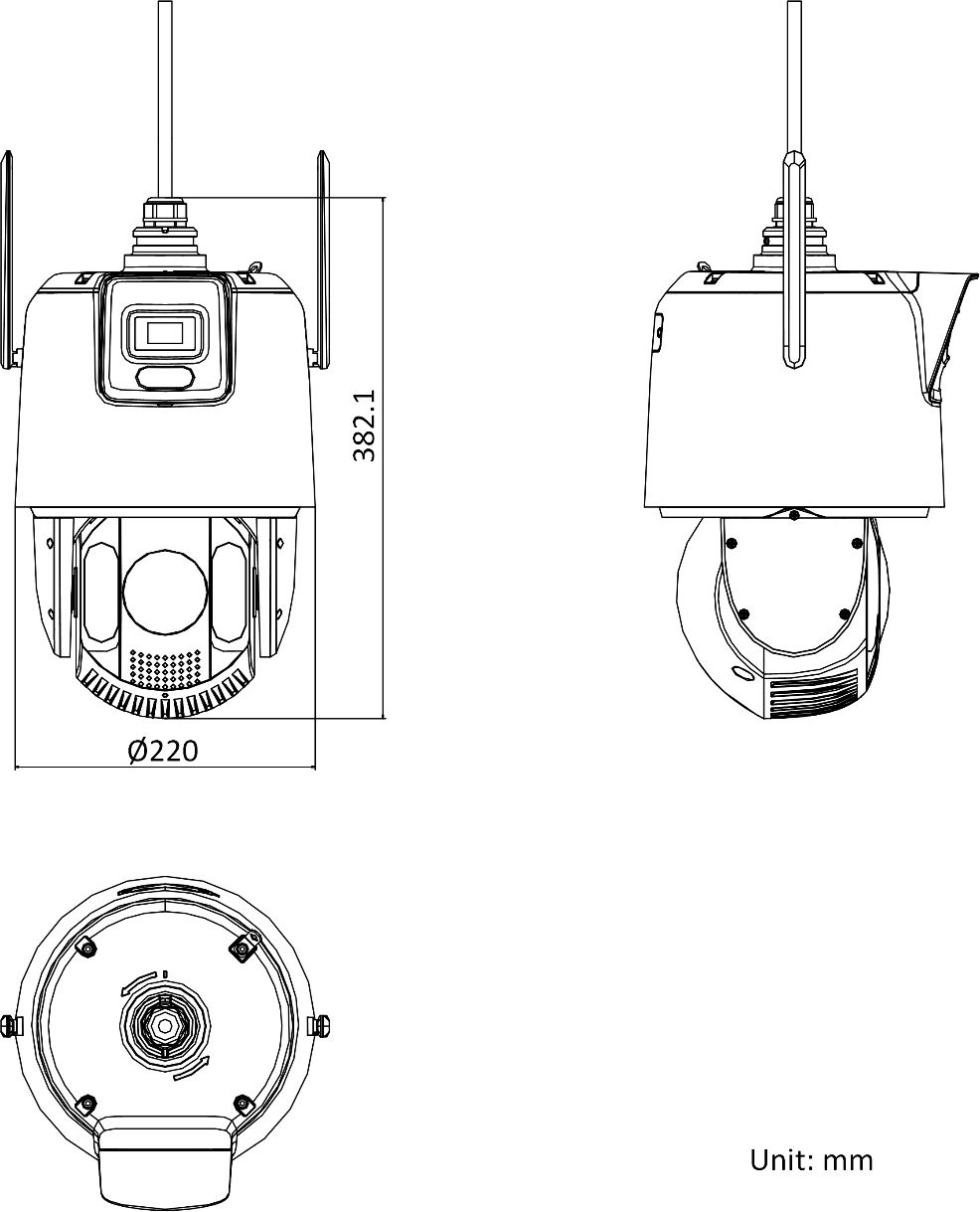 iDS-2SE7C124MW-DB/GLT产品尺寸