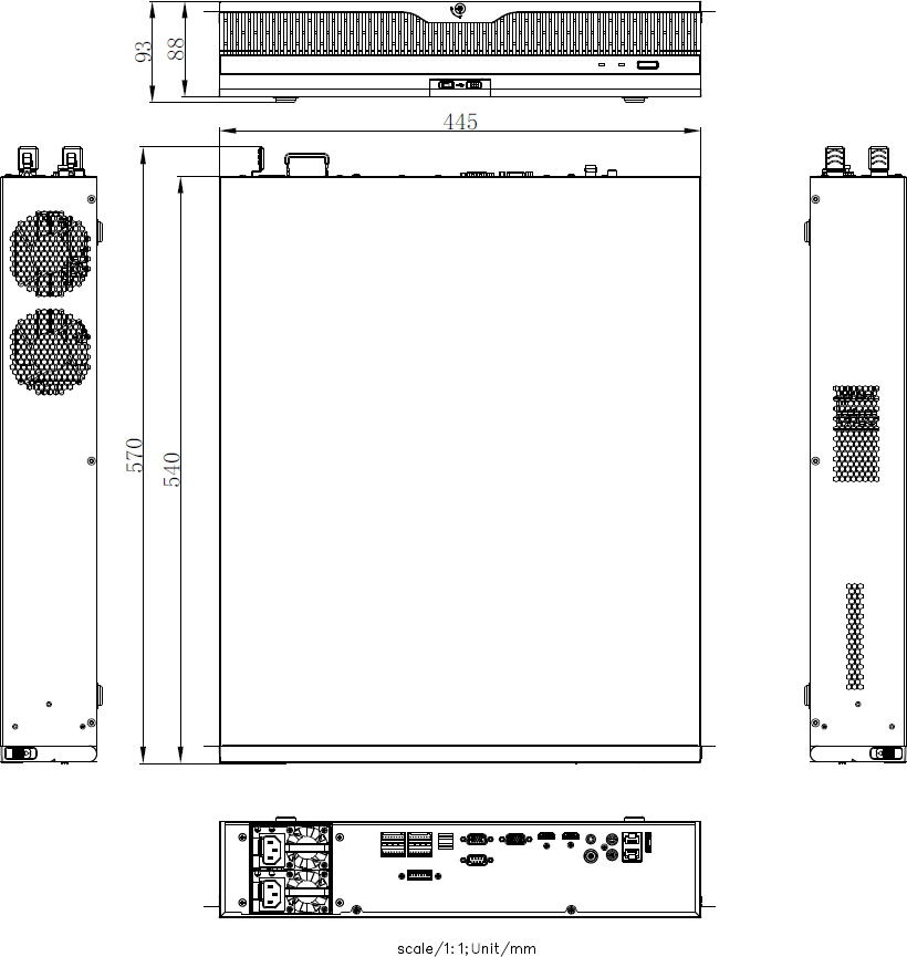 DS-9600N-I8R-V3产品尺寸