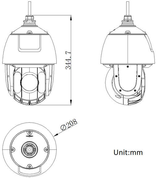 DS-2DE6432MWR-D(S6)产品尺寸