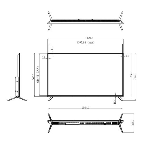 海康威视显示器DS-D5065UE-A65寸4K监控显示器