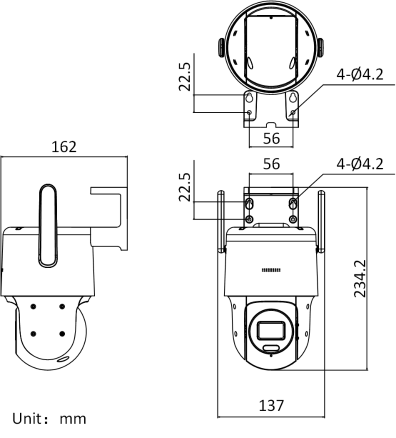 DS-2DE3Q120MY-T/GLSE(SMBG)外形尺寸