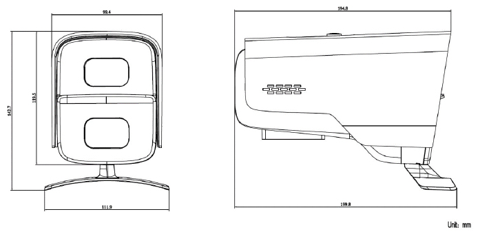 DS-2CD3B447WD-PW外形尺寸