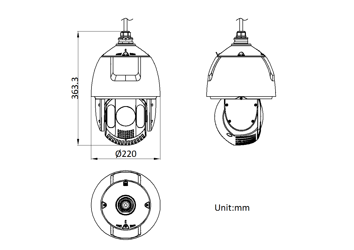 iDS-2DE7223MW-AB(T5)产品尺寸